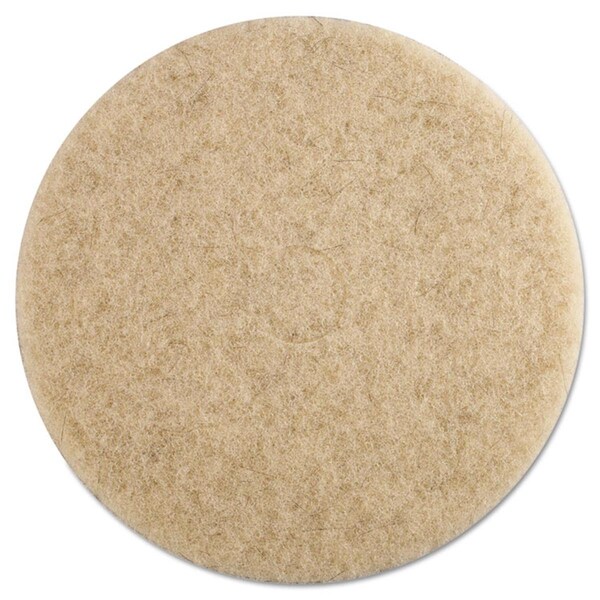 Overtime 19 in. dia Ultra High-Speed Floor Pads & Natural Hair - Tan, 5PK OV3750348 - main